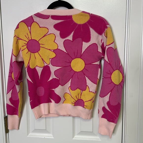 Willow & Wind  XS Pink and Yellow Floral Sweater - Picture 6 of 6